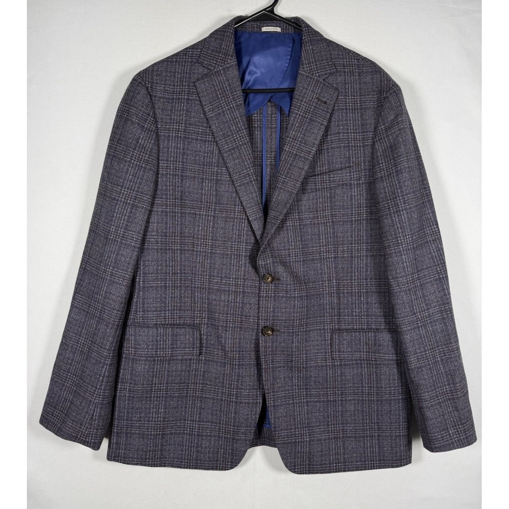 Joseph Abboud Heritage Wool Blazer 44R Lanificio di Pray Italy Unstructured Slim